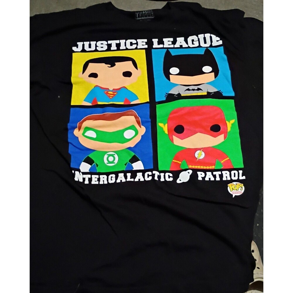 Men's XL justice league Funko pops t shirt-055u
